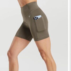 Brown XSmall Gymshark Pocket Shorts